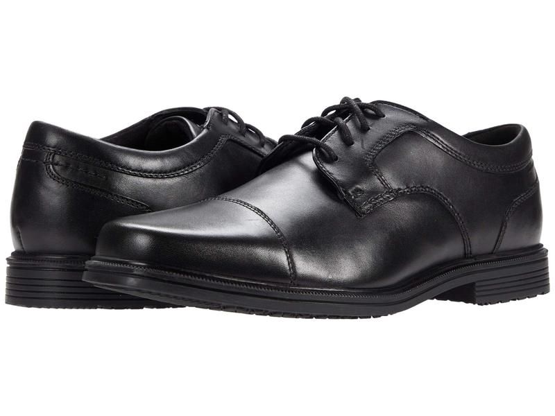ロックポート メンズ シューズ オックスフォード キャップ Rockport Taylor Waterproof Cap Toe Black ブラック