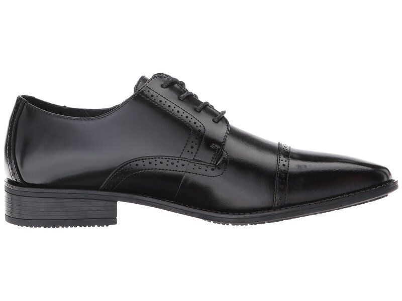 ステイシーアダムス メンズ シューズ オックスフォード キャップ Stacy Adams Abbott Slip Resistant Cap Toe Oxford Black ブラック