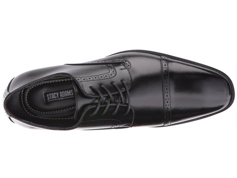 ステイシーアダムス メンズ シューズ オックスフォード キャップ Stacy Adams Abbott Slip Resistant Cap Toe Oxford Black ブラック