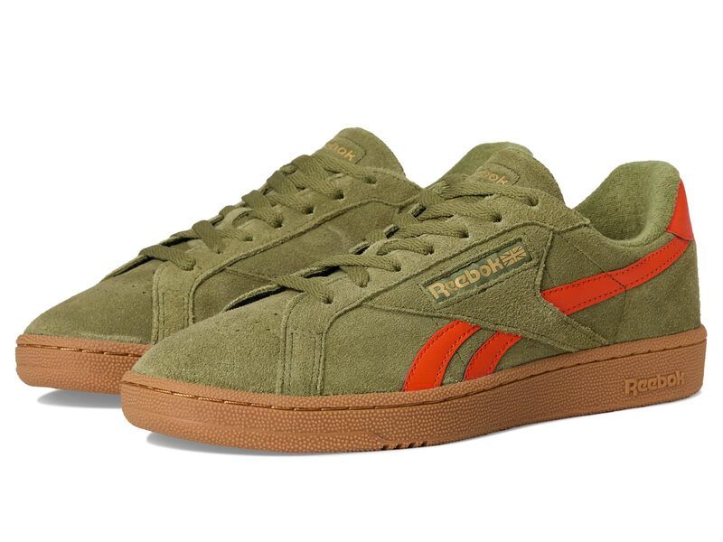 リーボック メンズ シューズ スニーカー Reebok Lifestyle Club C Grounds UK DeepolivePumporangeGum