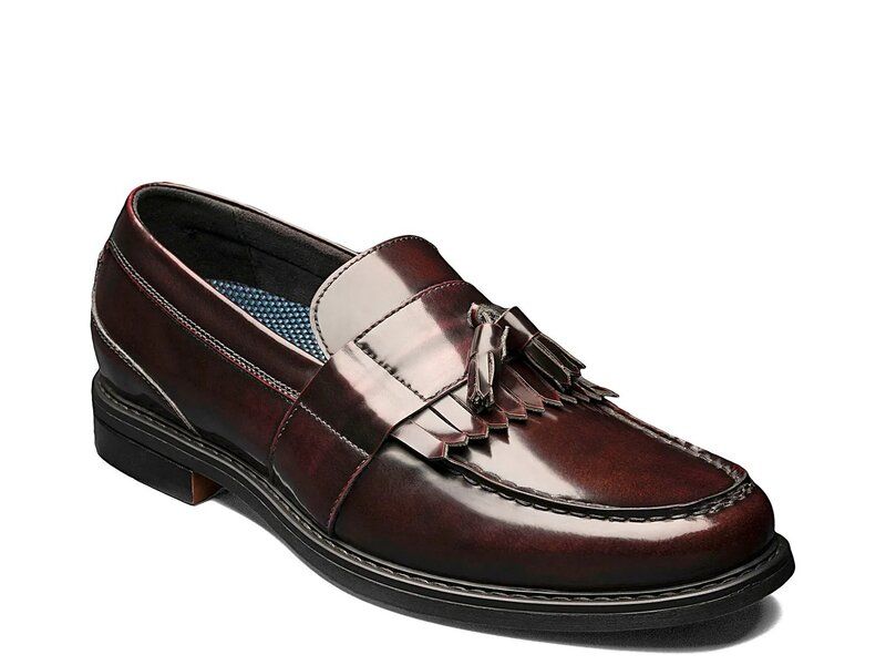 ノンブッシュ メンズ シューズ スリッポン・ローファー Nunn Bush Keaton Kiltie Loafer Burgundy バーガンディ