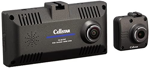 セルスター ドライブレコーダー 前方・車内・後方3カメラ(360°+リヤ) CS-361FHT 200万画素 FullHD HDR STARVIS 1.44インチ microSD(64GB)付 駐車監視機能 GPSお知らせ機能(データ更新無料) 日本製 3年保 28,959円