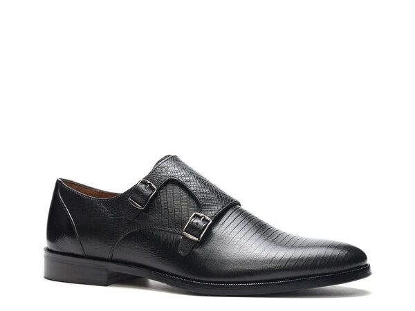 カルロスサンタナ メンズ シューズ スリッポン・ローファー モンクストラップ モンク Carlos by Carlos Santana Jack Monk Strap SlipOn Black ブラッ