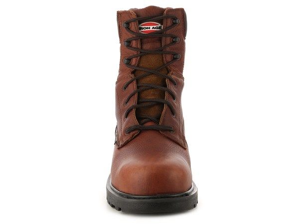 アイロンエイジ メンズ シューズ ブーツ・レインブーツ Iron Age Hauler Work Boot Brown ブラウン