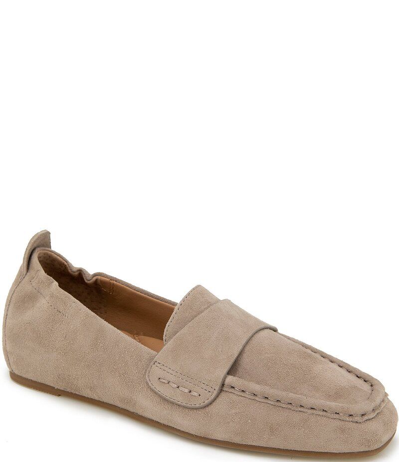 ジェントルソウルズ レディース シューズ パンプス スエード ローファー Gentle Souls Sophie Suede Loafers Mushroom