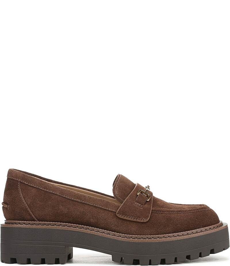サムエデルマン レディース シューズ オックスフォード スエード ローファー Sam Edelman Lea Suede Bit Buckle Lug Sole Loafers Mustang Bro