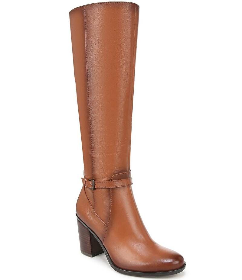 ナチュライザー レディース シューズ ブーツ・レインブーツ トール ブーツ レザー Naturalizer Kalina Leather Tall Boots Cider Spice