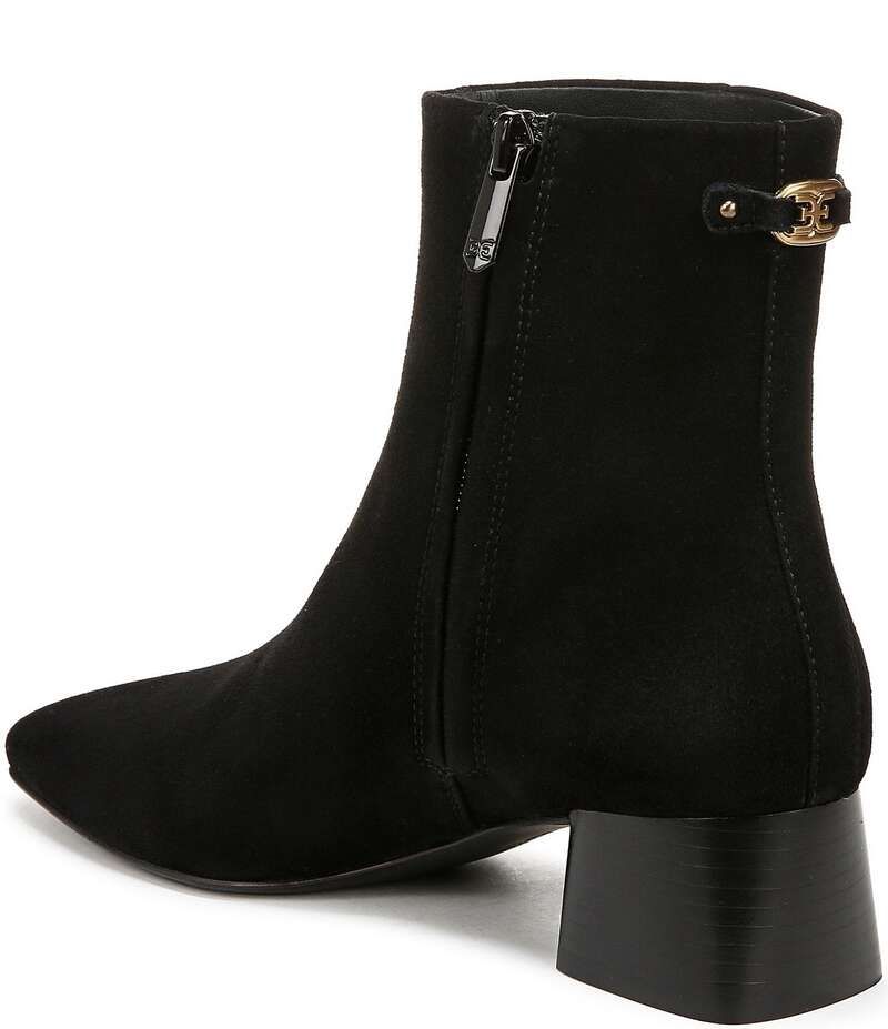サムエデルマン レディース シューズ ブーツ・レインブーツ スエード ブーツ Sam Edelman Paige Suede Square Toe Dress Booties Black ブラック サムエデルマン レディース シューズ ブーツ・レインブーツ スエード ブーツ Sam Edelman Paige Suede Square Toe Dress Booties Black ブラック