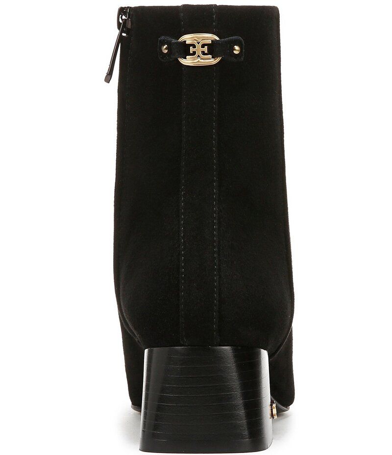 サムエデルマン レディース シューズ ブーツ・レインブーツ スエード ブーツ Sam Edelman Paige Suede Square Toe Dress Booties Black ブラック サムエデルマン レディース シューズ ブーツ・レインブーツ スエード ブーツ Sam Edelman Paige Suede Square Toe Dress Booties Black ブラック