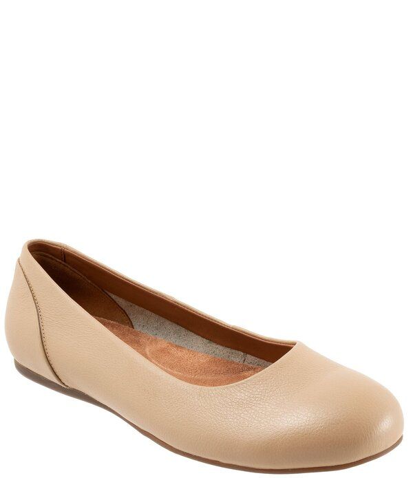 ソフトウォーク レディース シューズ パンプス レザー SoftWalk Sonoma Leather Ballet Flats Beige ベージュ
