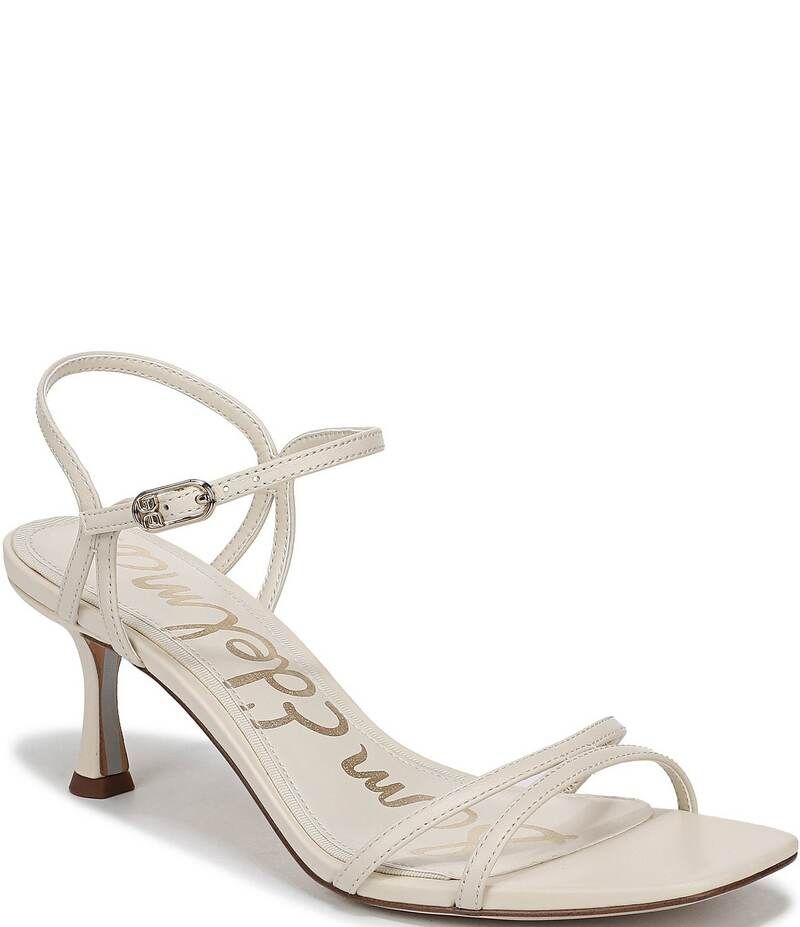 サムエデルマン レディース シューズ サンダル レザー Sam Edelman Presley Leather Strappy Dressandals Modern Ivory アイボリー