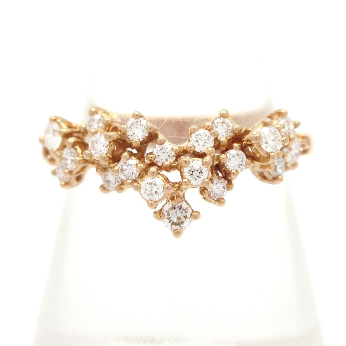 DAMIANI(ダミアーニ) リング美品 ミモザリング 20086883 K18PG×ダイヤモンド 21Pダイヤ/サイズ：53