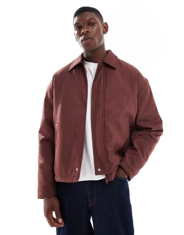 エイソス メンズ アウター ジャケット・ブルゾン ジャケット ASOS DESIGN harrington jacket in rustラスト 15,155円