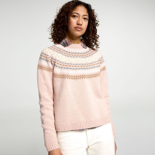 アルパインデザイン レディース アウター ニット・セーター Alpine Design Womens Chainlink Pattern Sweater Dusty Pink Fair Isle ピン