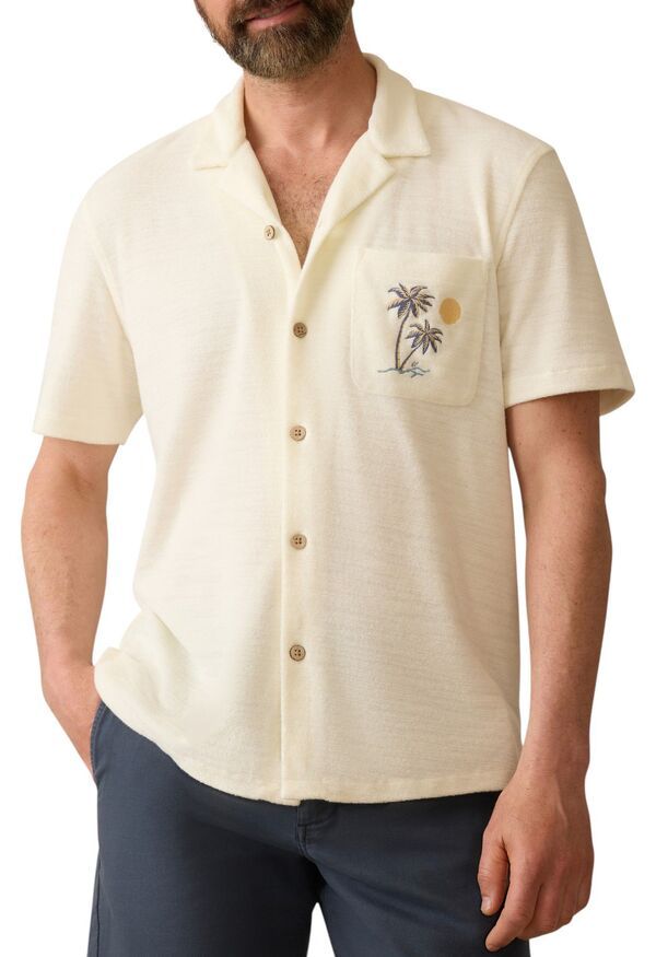 ファレティ メンズ トップス シャツ パイル Faherty Mens Cabana Towel Terry Shirt South Sand Beach サンド