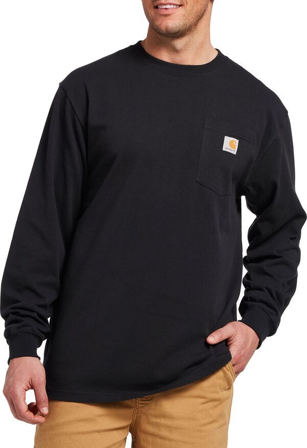 カーハート メンズ トップス シャツ Carhartt Mens Workwear Long Sleeve Shirt Black ブラック 9,105円