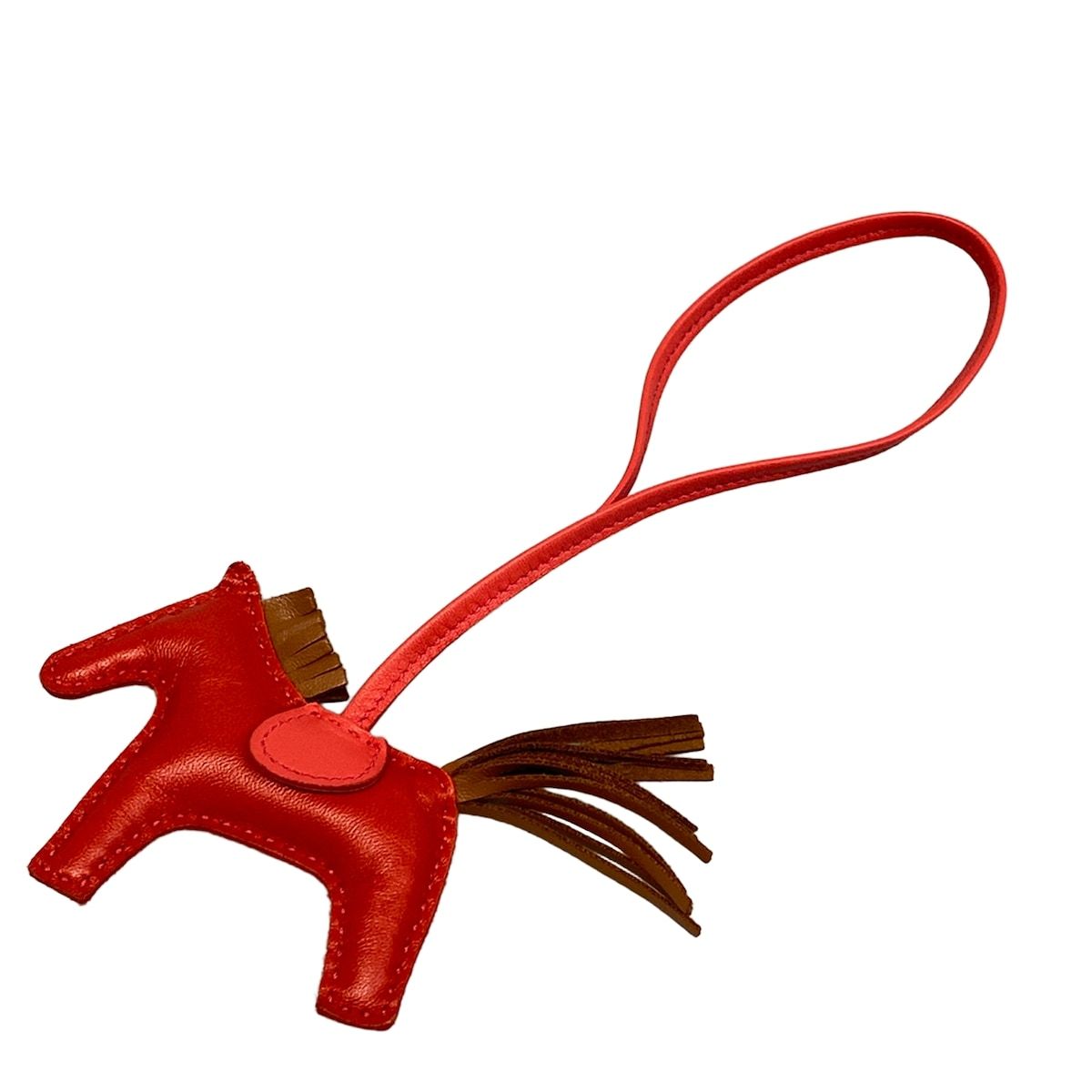 HERMES(エルメス) キーホルダー(チャーム) ロデオチャームPM ルージュインディアン×ゴールド×ブーゲンビリア 57,240円