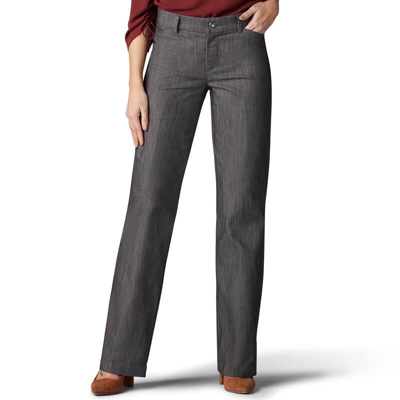 リー レディース ボトムス カジュアルパンツ Womens Lee Flex Motion Trouser Pants Carbon Rinse