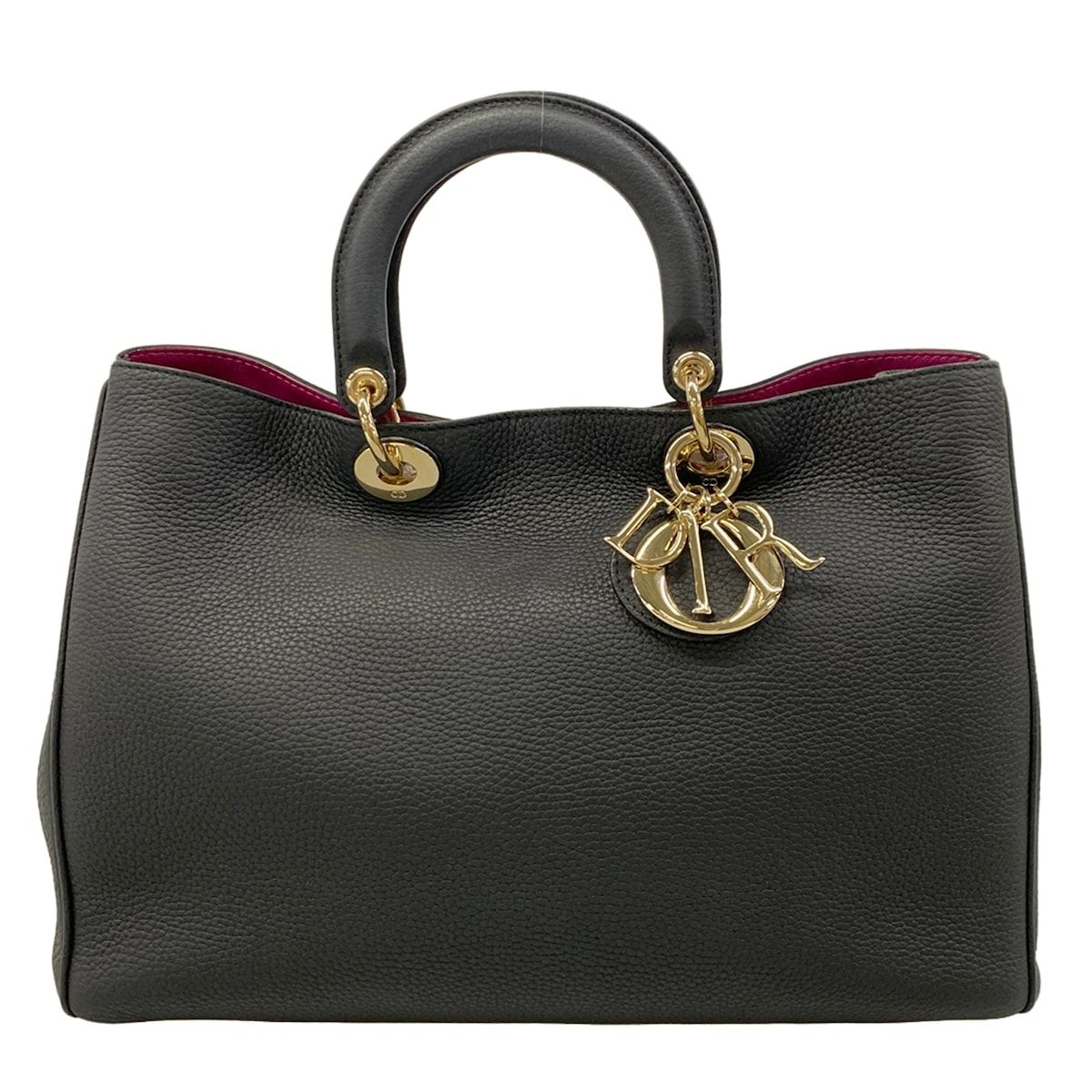 DIOR/ChristianDior(ディオール/クリスチャンディオール) トートバッグ ディオリッシモ 黒 レザー