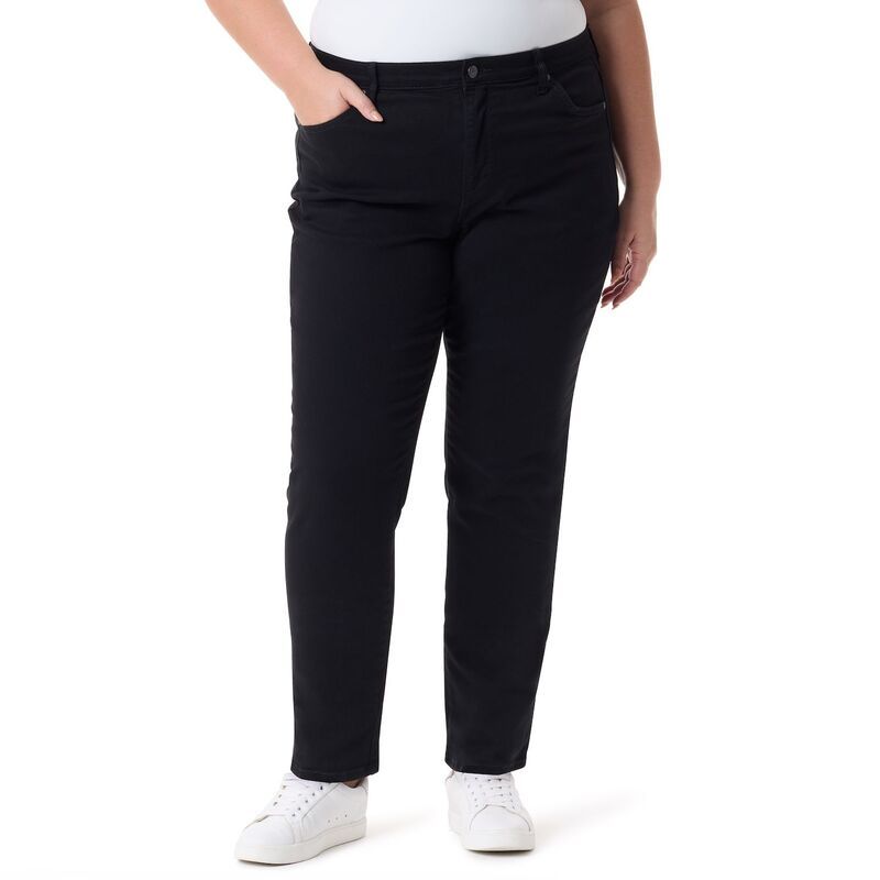 グロリアバンデービルト レディース ボトムス デニムパンツ プラスサイズ ジーンズ Plusize Gloria Vanderbilt Amanda Classic Jeans Black ブラック