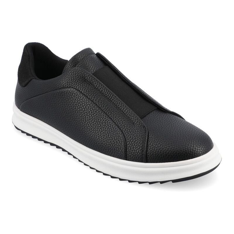 バンス メンズ シューズ スニーカー Vance Co Matteo Mens Tru Comfort Foam Slipon Sneakers Black ブラック