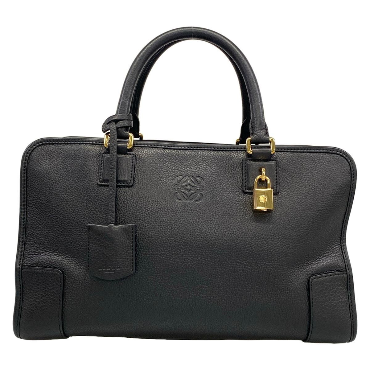LOEWE(ロエベ) ハンドバッグ アマソナ36 黒 レザー