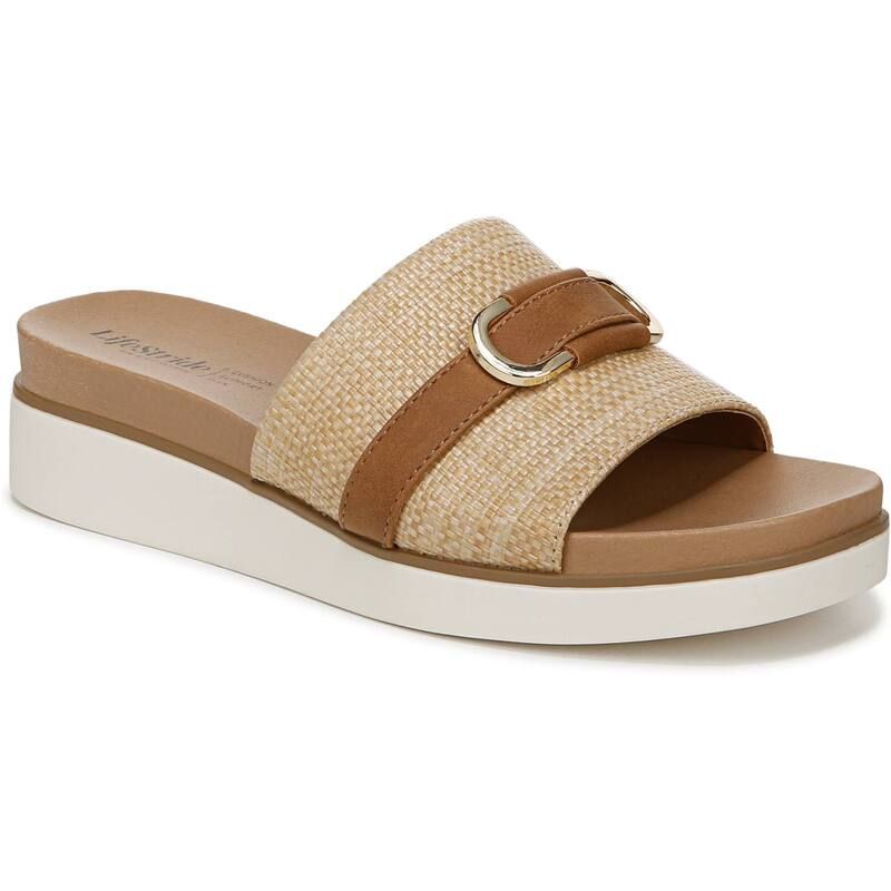 ライフストライド レディース シューズ サンダル LifeStride Genevieve Womenslide Sandals Beige Brown ブラウン