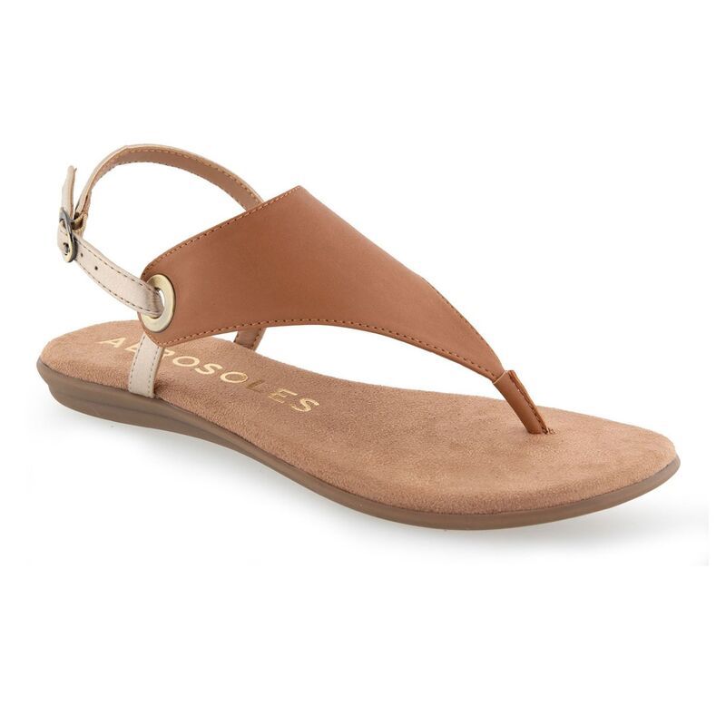 エアロソールズ レディース シューズ サンダル Aerosoles Conclusion Womens Thong Sandals Tan Combo タン