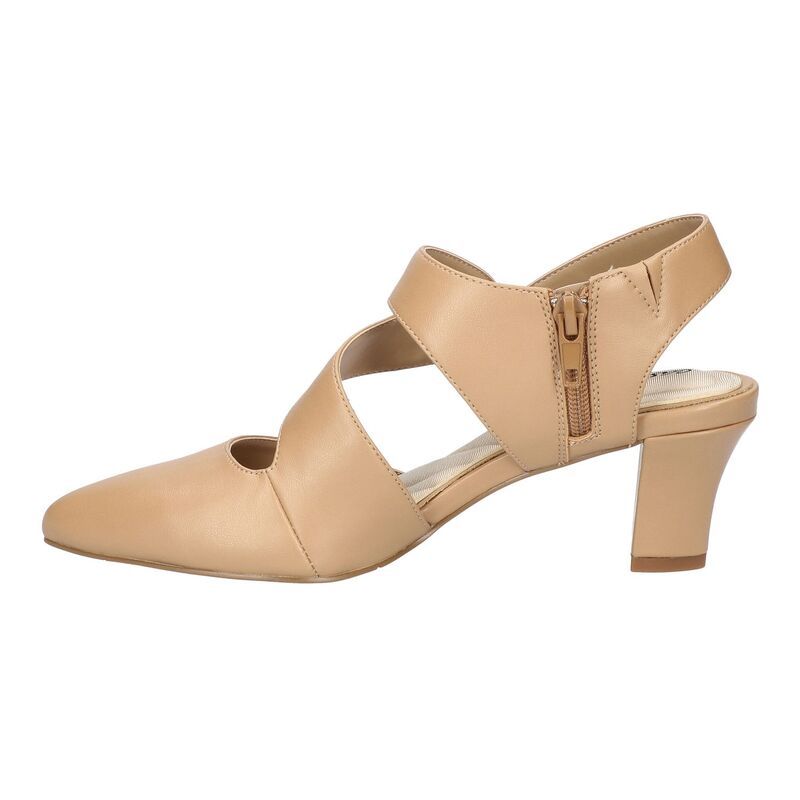 イージーストリート レディース シューズ パンプス アシンメトリー ヒール Easy Street Venue Womens Asymmetrical Higheelsilver Satin シルバー
