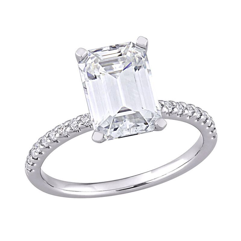 ステラ グレース レディース アクセサリー リング Stella Grace 10k White Gold 3 15 CaratW LabCreated Moissanitengagement Rin