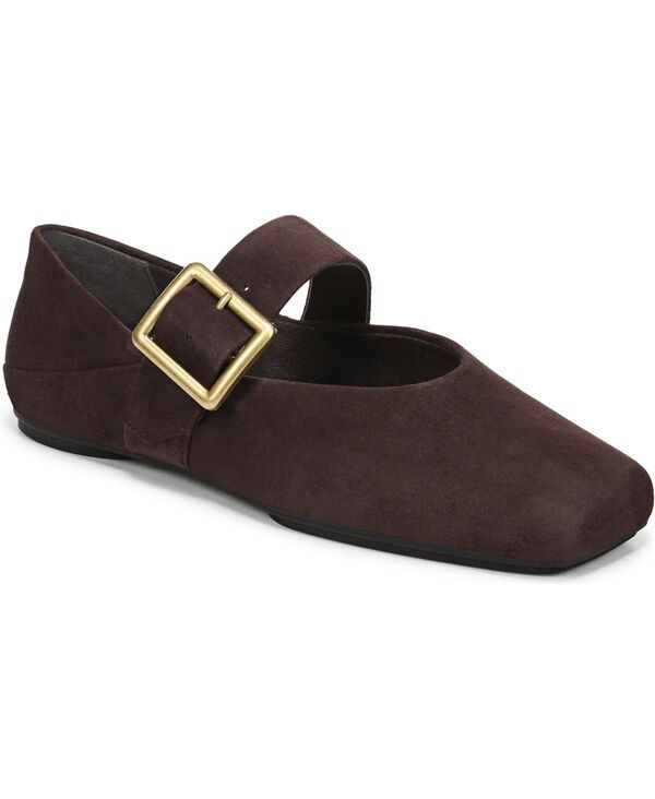 フランコサルト レディース シューズ パンプス Franco Sarto Womens Oakesquare Toe Ballerina Flats Hickory Brown Suede ブラウン