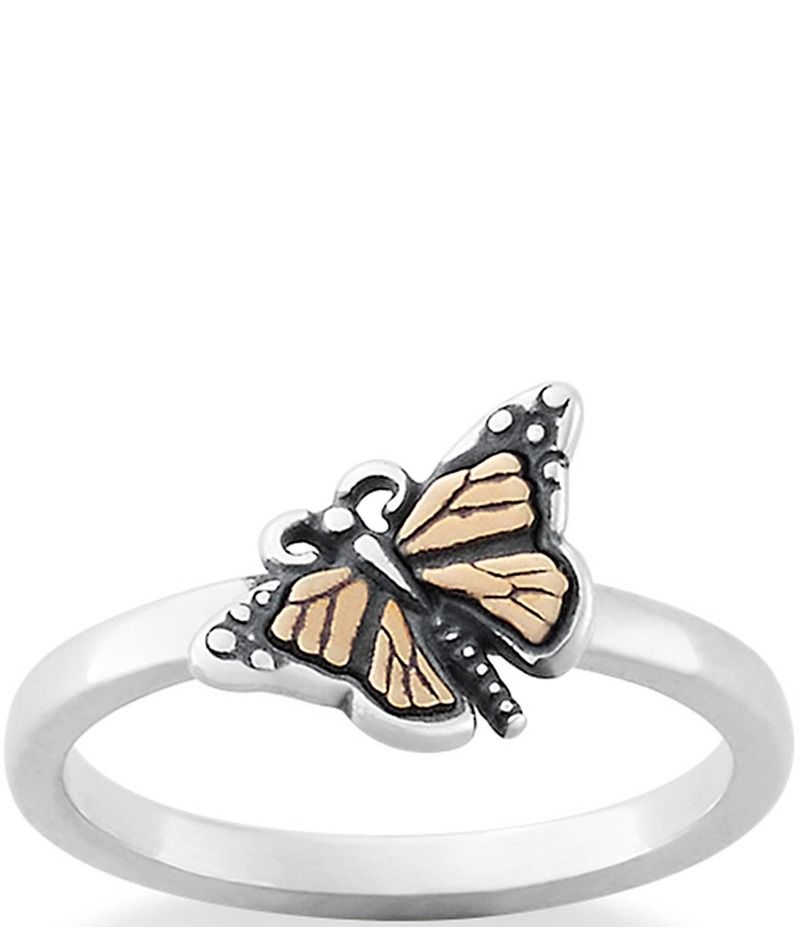 ジェームズ エイヴリー レディース アクセサリー 指輪 James Avery Monarch Butterfly Band Ring Sterling SilverBronze シルバー