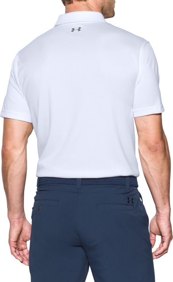 アンダーアーマー メンズ トップス ポロシャツ Under Armour Mens Tech Golf Polo Extended Sizes WhiteGraphite ホワイト