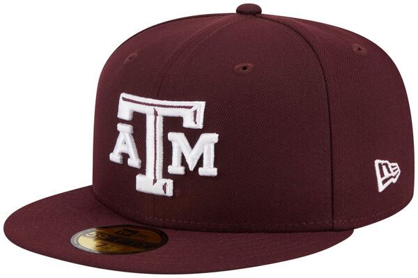 ニューエラ レディース アクセサリー 帽子 New Era Mens Texas AM Aggies Maroon 59Fifty Fitted Hat NoColor マルーン