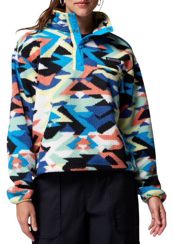 コロンビア レディース トップス シャツ プリント クロップド フリース Columbia Womens Helvetia II Printed Cropped Half Snap Fleece Pu