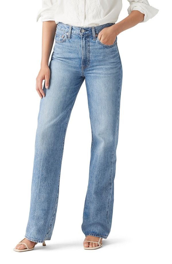リーバイス レディース ボトムス デニムパンツ ワイドレッグ ハイウエスト ジーンズ Levis Ribcage High Waist Wide Leg Jeans Nothe Same