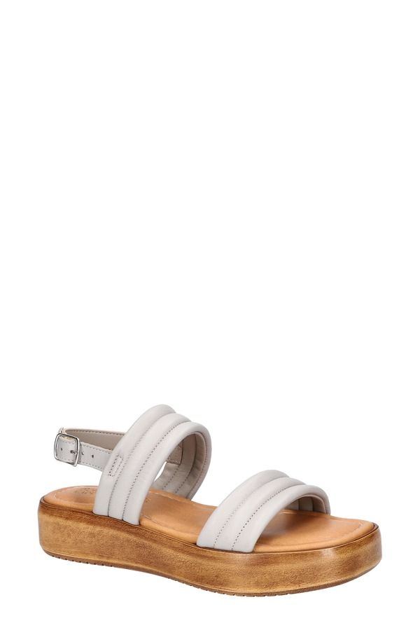 ベラヴィータ レディース シューズ サンダル プラットフォーム Bella Vita Ode Platform Sandal Grey Italian Leather グレー