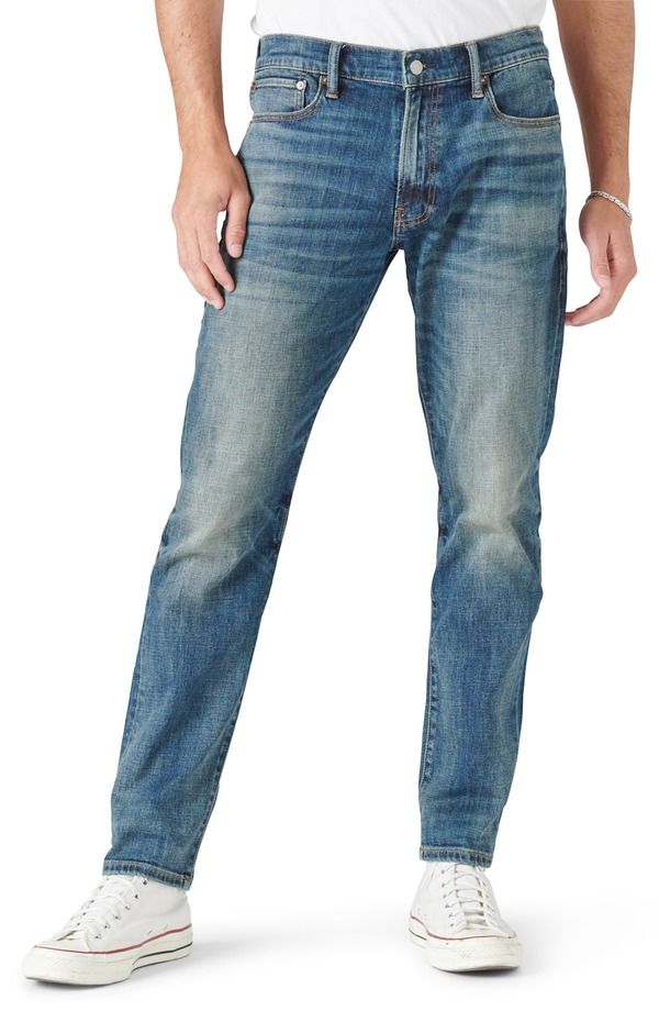 ラッキーブランド メンズ ボトムス デニムパンツ スリムフィット ジーンズ Lucky Brand 412 Athletic Slim Fit Jeans Malbec