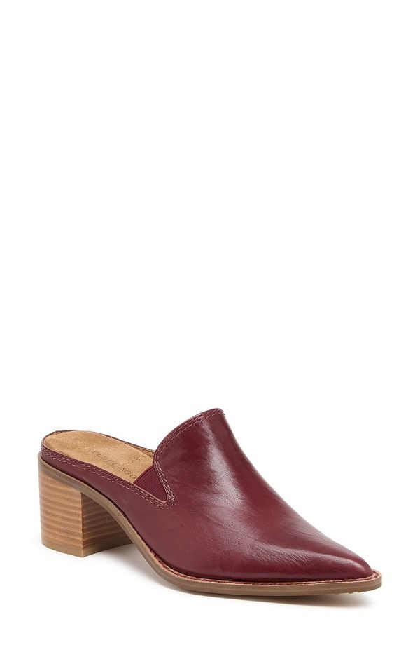 ケルシーダッガー レディース シューズ サンダル ローファー Kelsi Dagger Brooklyn Mason Pointed Toe Loafer Mule Merlot