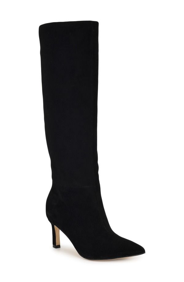 ナインウェスト レディース シューズ ブーツ・レインブーツ Nine West Lorthey Pointed Toe Knee High Boot Black 001 ブラック