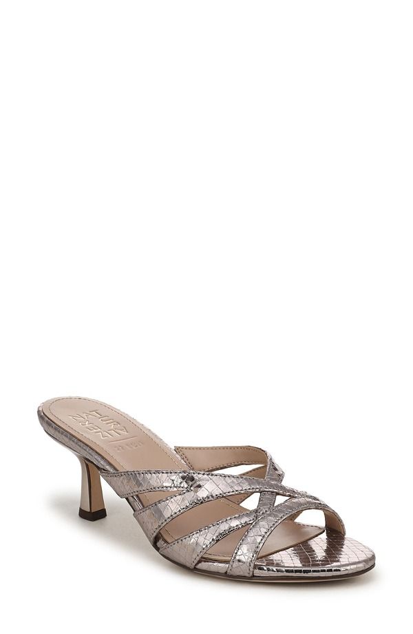 27 エディット ナチュラライザー レディース シューズ ヒール サンダル 27 EDIT Naturalizer Tuesday Slide Sandal Pewter ピューター