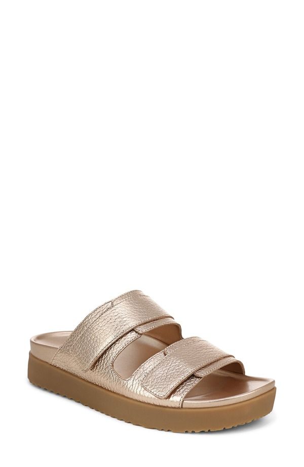 バイオニック レディース シューズ ヒール サンダル Vionic Riviera Slide Sandal Bronze