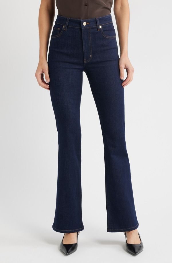 フレーム レディース シューズ ブーツ・レインブーツカット ハイウエスト ジーンズ FRAME The Reboot High Waist Bootcut Jeans Rinse