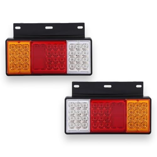 トラック LED テールランプ 24V 左右 セット ウインカー ブレーキ バック ライト リフレクター トレーラー ボート 反射板 付き いすゞ エルフ 等 トレーラー LED 88発 社外品 汎用品ts 7350de48