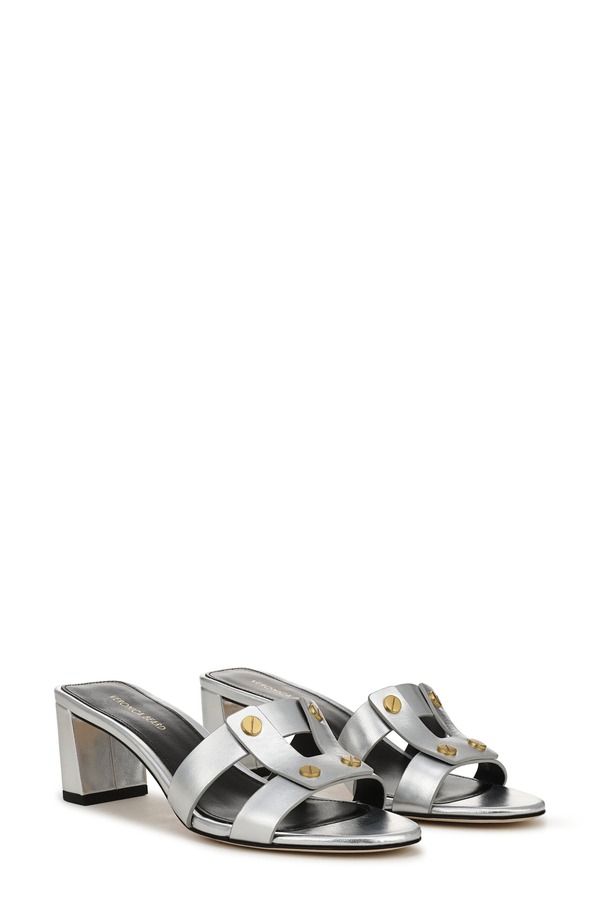 ヴェロニカ ベアード レディース シューズ ヒール サンダル Veronica Beard Via Slide Sandal Silver シルバー