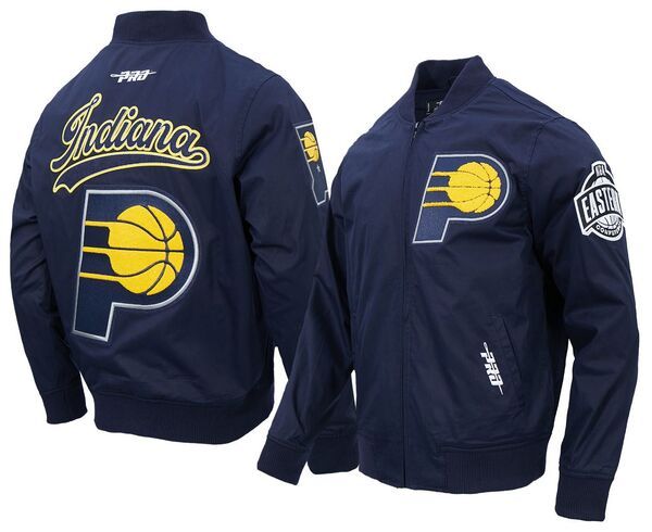 プロスタンダード メンズ アウター ジャケット・ブルゾン Pro Standard Mens Indiana Pacers Navy Living Large Jacket NoColor ネイビー
