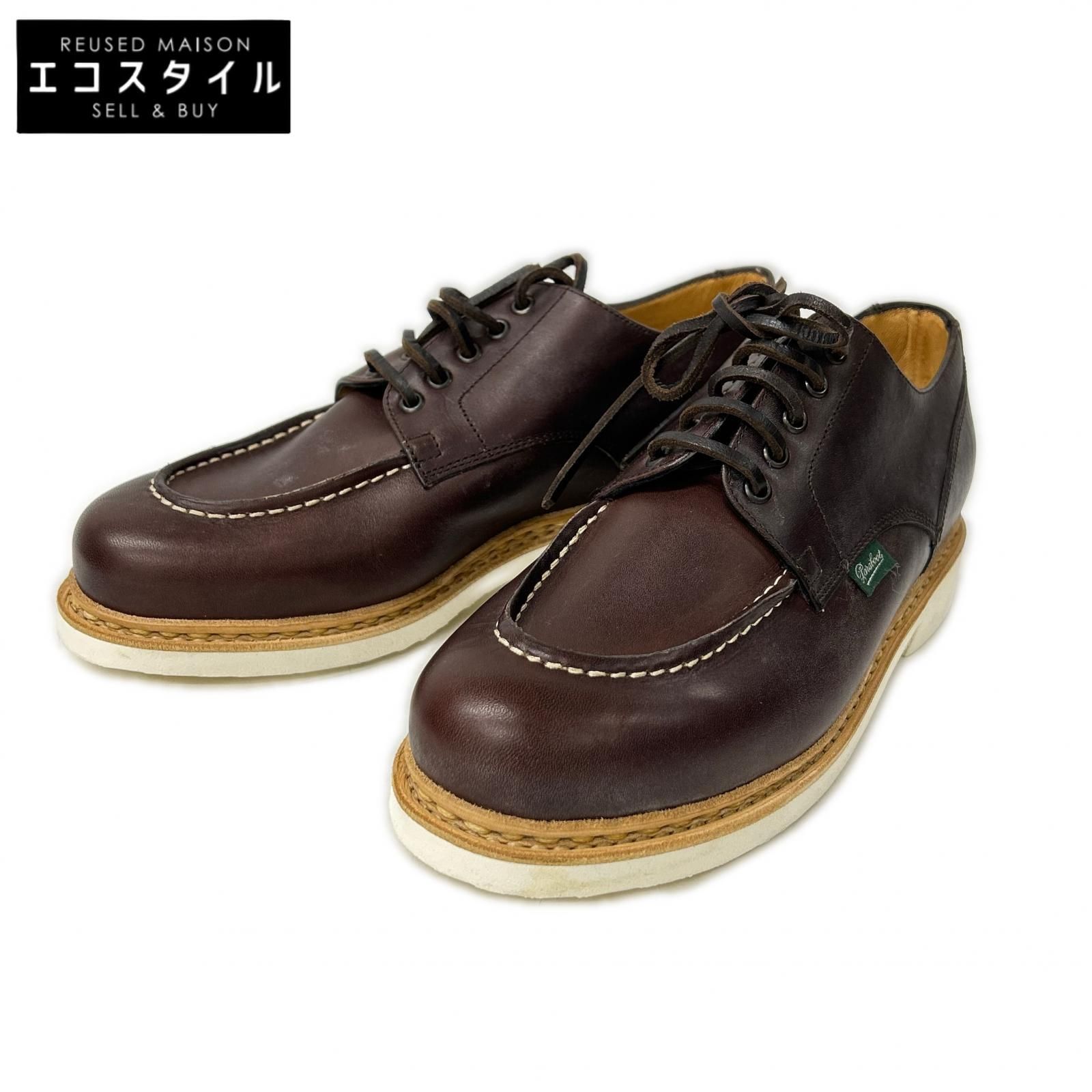 Paraboot　パラブーツ　ｘEDIFICE【新品同様】152121 CHAMBORD/TEX リスレザー Uチップシューズ　7 1/2F