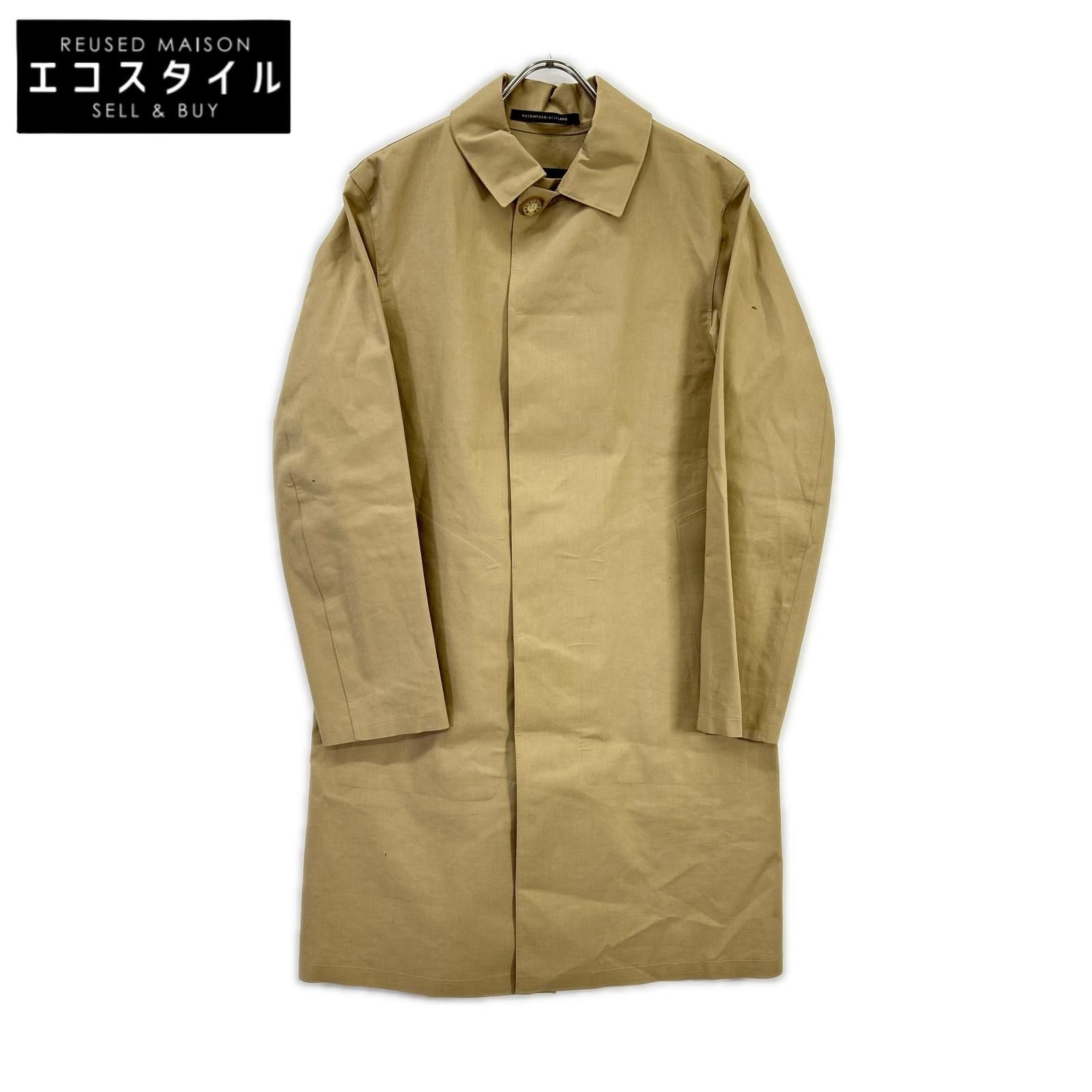 MACKINTOSH LONDON　マッキントッシュロンドン　ベージュ コットン100 ステンカラーコート　38