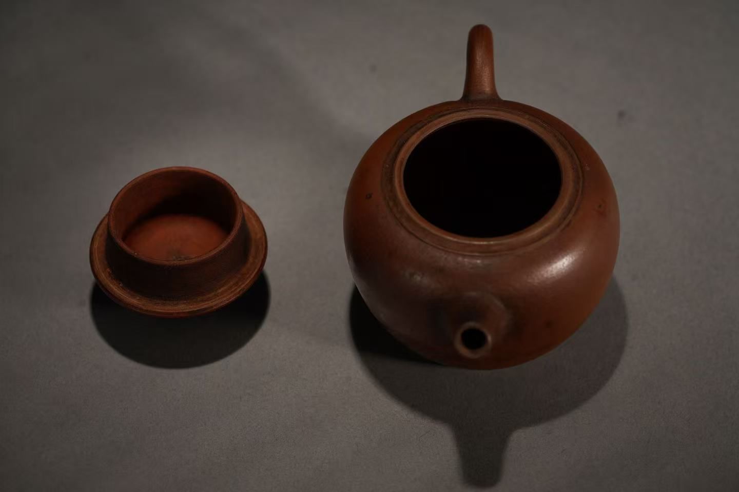 中国美術 朱泥 急須 茶壺 紫砂壺 煎茶道具 古玩 在銘 箱付 中国茶器 唐