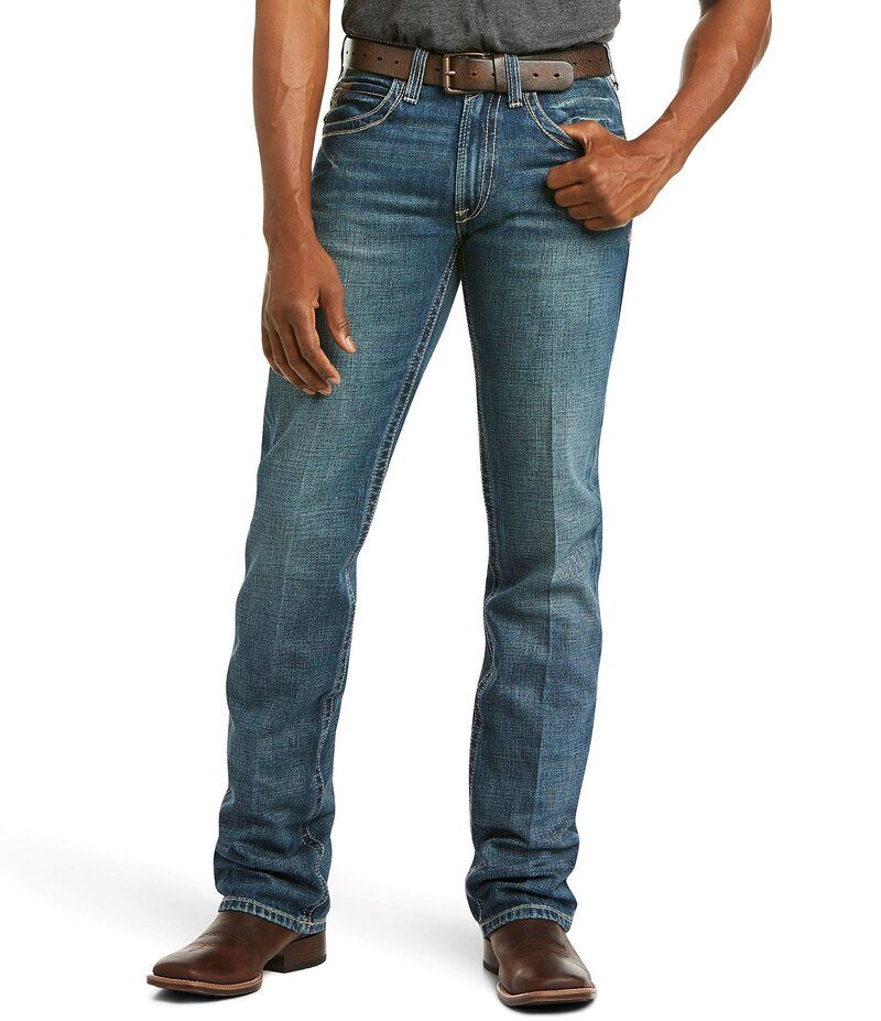 アリアト メンズ ボトムス デニムパンツ ストレート Ariat M5 Slim Gambler Stackable Straight Leg Jean Gulch